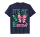 8th Birthday Girl Its My 8th Birthday Witch Pink and Green T-Shirt
