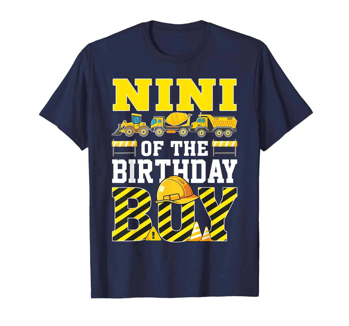 Nini of The Birthday Boy Construction Truck T-Shirt