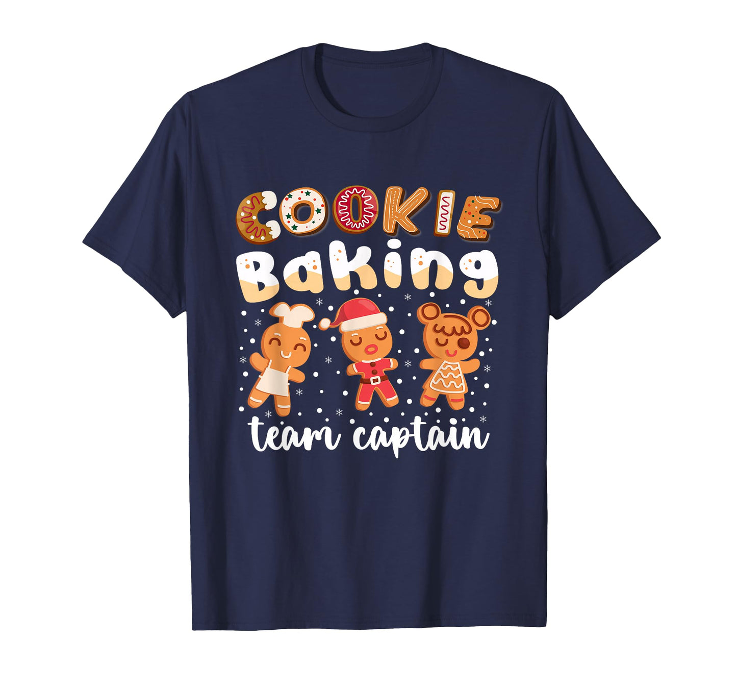 Cookie Baking Team Captain Christmas Gingerbread Family T-Shirt
