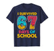 I Survived 67 Days of School Ice Cream Drip Six Seven Meme T-Shirt