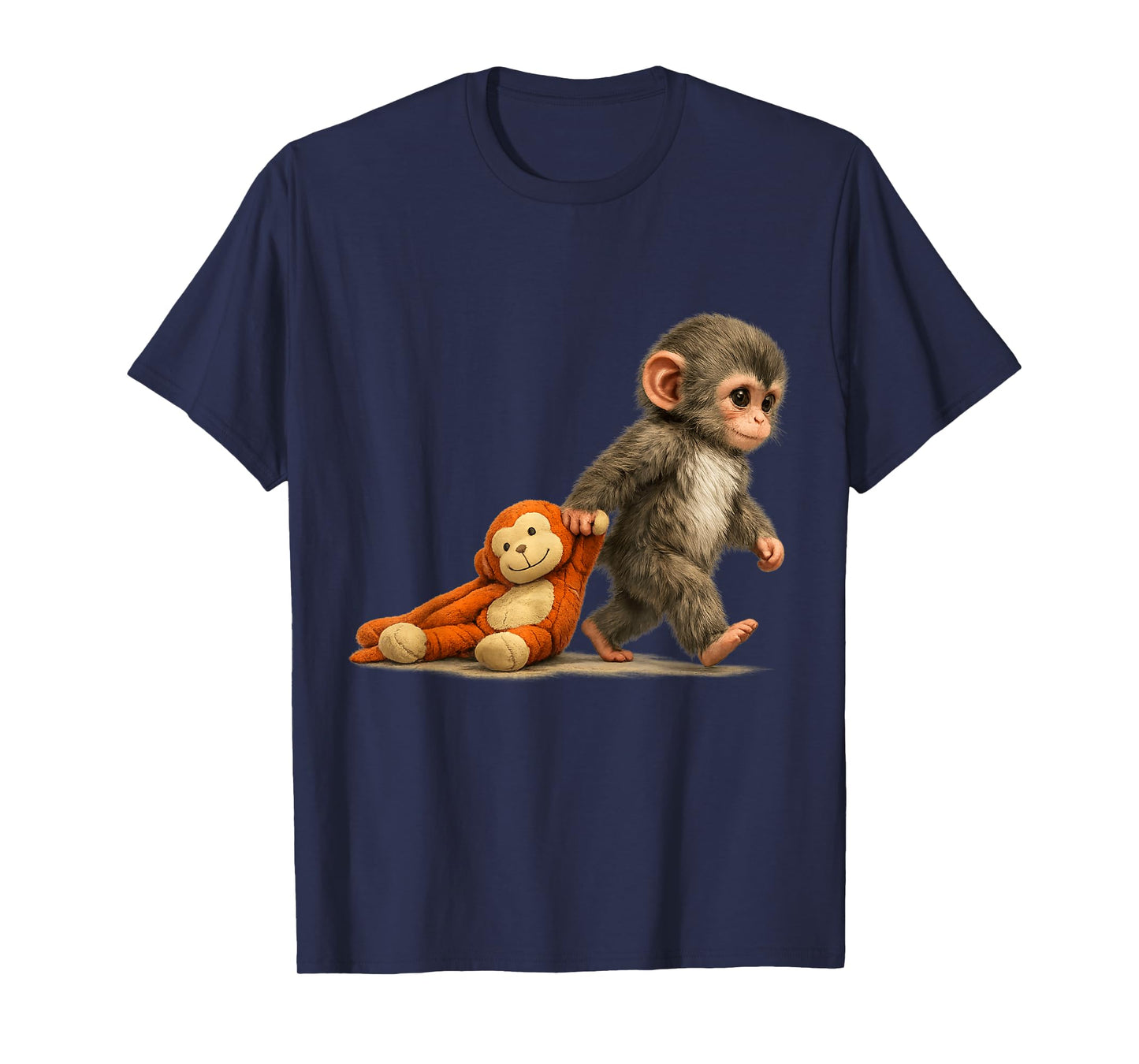 Monkey Punch Baby Macaque Little Punch Big Cute Love Plush T-Shirt