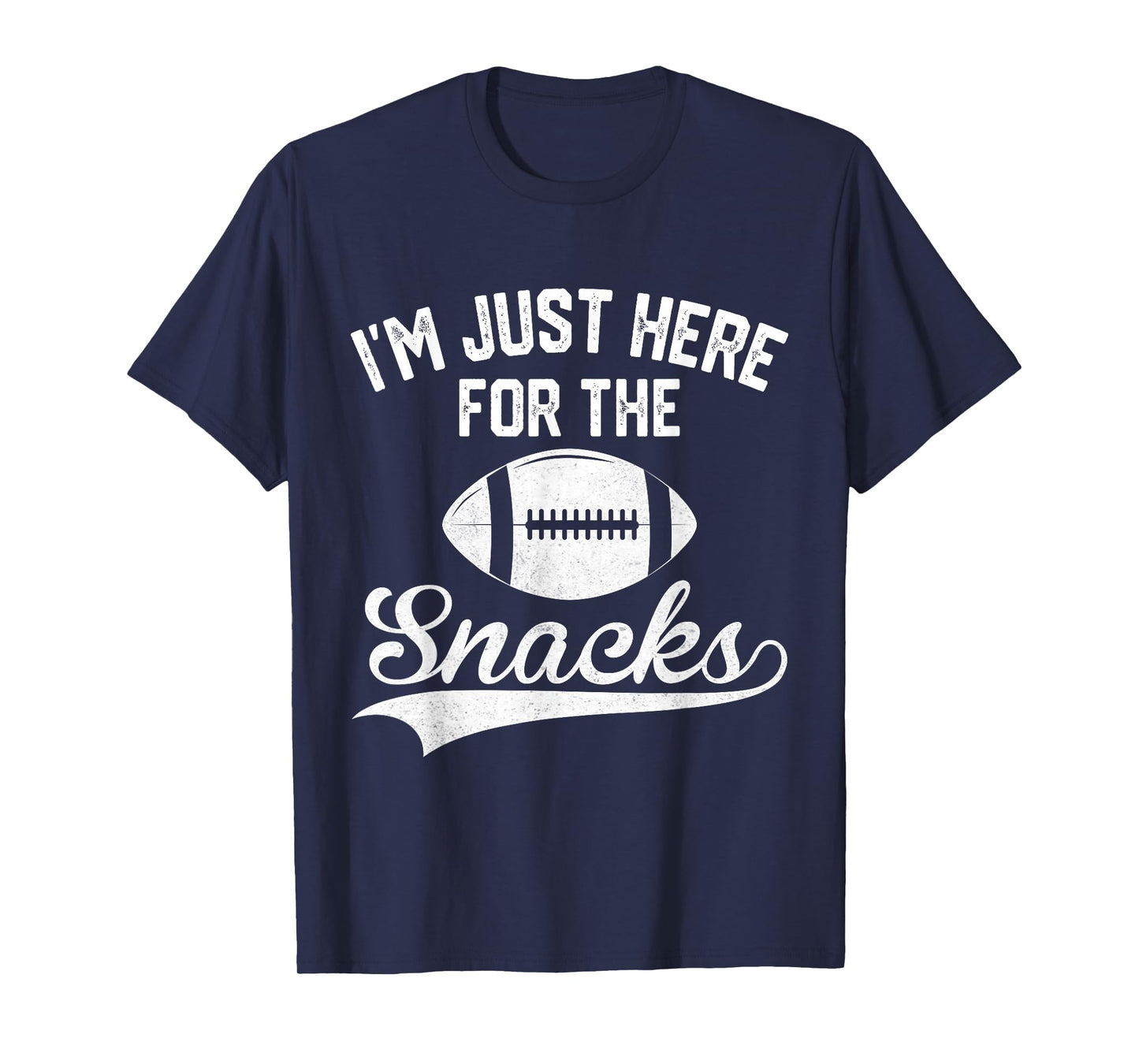 I'm Just Here for The Snacks Cute Football Women Kids T-Shirt