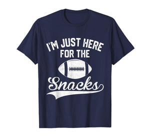 I'm Just Here for The Snacks Cute Football Women Kids T-Shirt