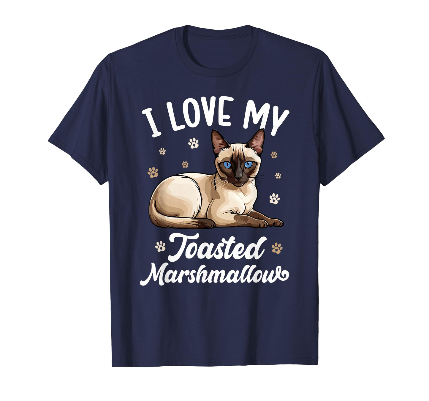 I Love My Siamese Cat Owner Siamese Lover T-Shirt