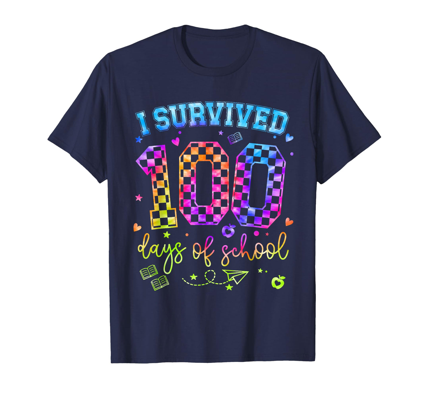 I Survived 100 Days of School Students Teachers 100th Day T-Shirt