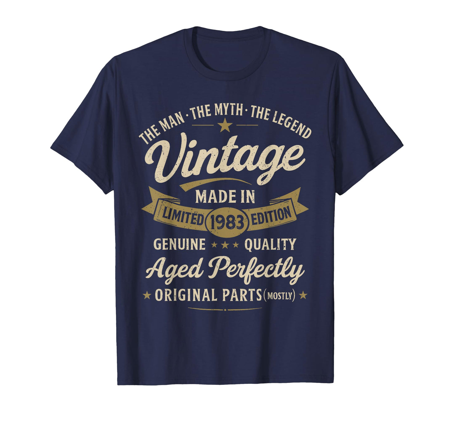 43rd Birthday Gift Vintage 1983 Men Funny 43 Years Old 1983 T-Shirt