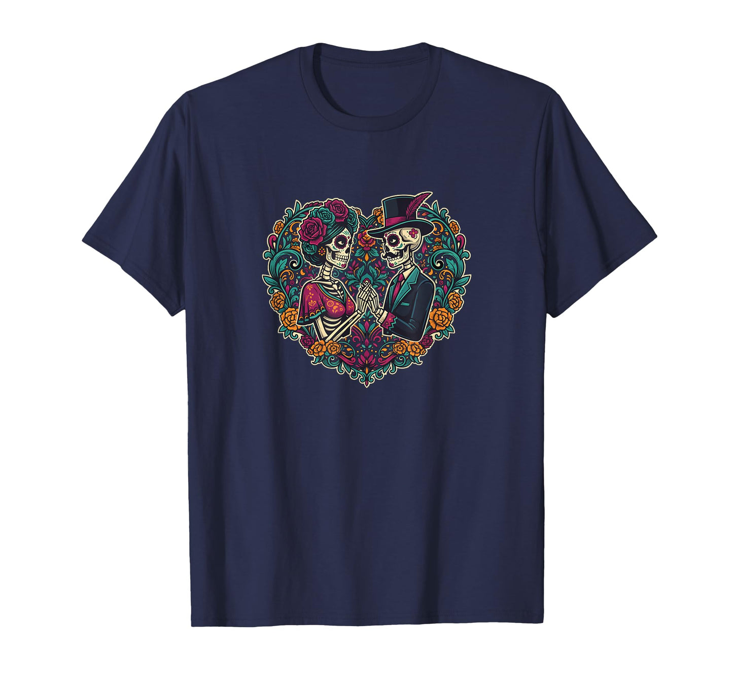 Dia De Los Muertos Skeletons Dancing Mexican Day of The Dead T-Shirt
