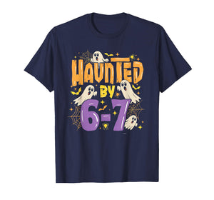 Haunted by 67 Ghost Spider Halloween Meme Six Seven 6-7 67 T-Shirt