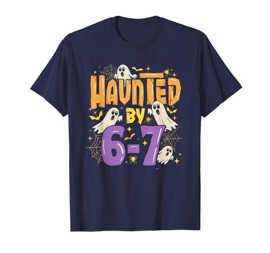 Haunted by 67 Ghost Spider Halloween Meme Six Seven 6-7 67 T-Shirt