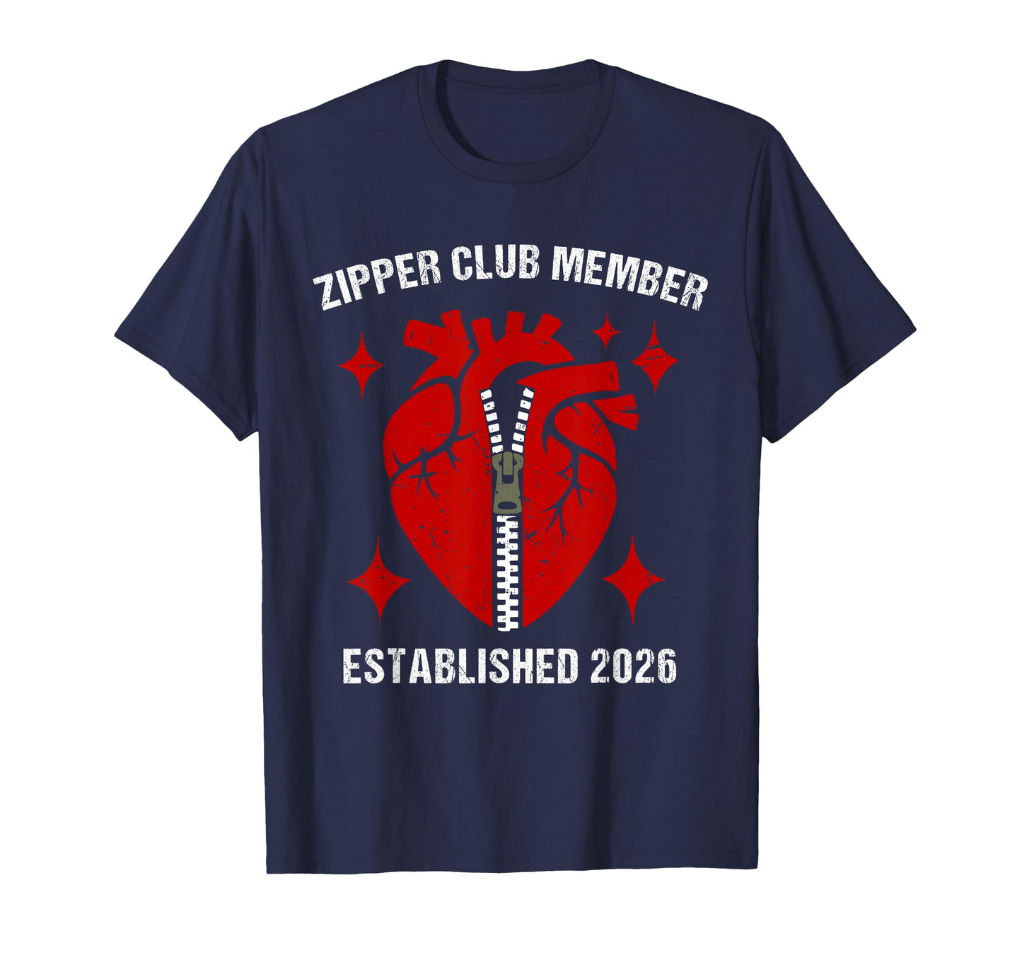 Zipper Club Member Established 2026 Heart Surgery Recovery T-Shirt