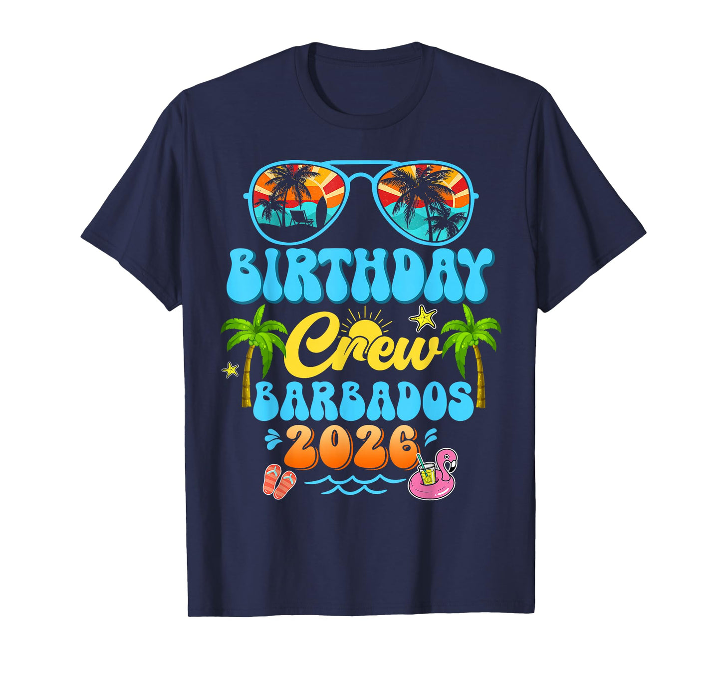 Barbados Birthday Crew Vacation Cruise 2026 Summer Trip T-Shirt
