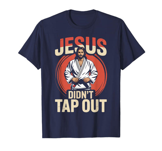 Jiu Jitsu Jesus Faith Christian Retro Vintage Jesus Didn't T-Shirt