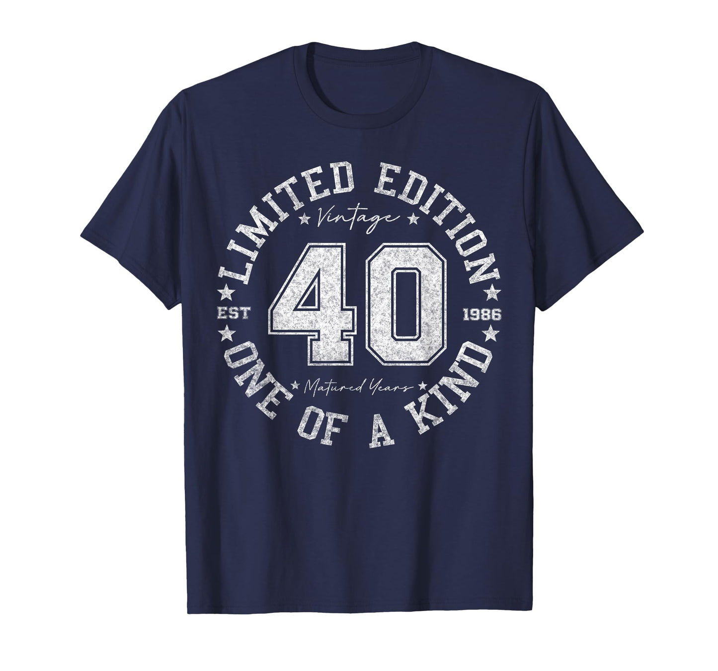 40 Year Old Gifts Vintage 1986 Limited Edition 40th Birthday T-Shirt