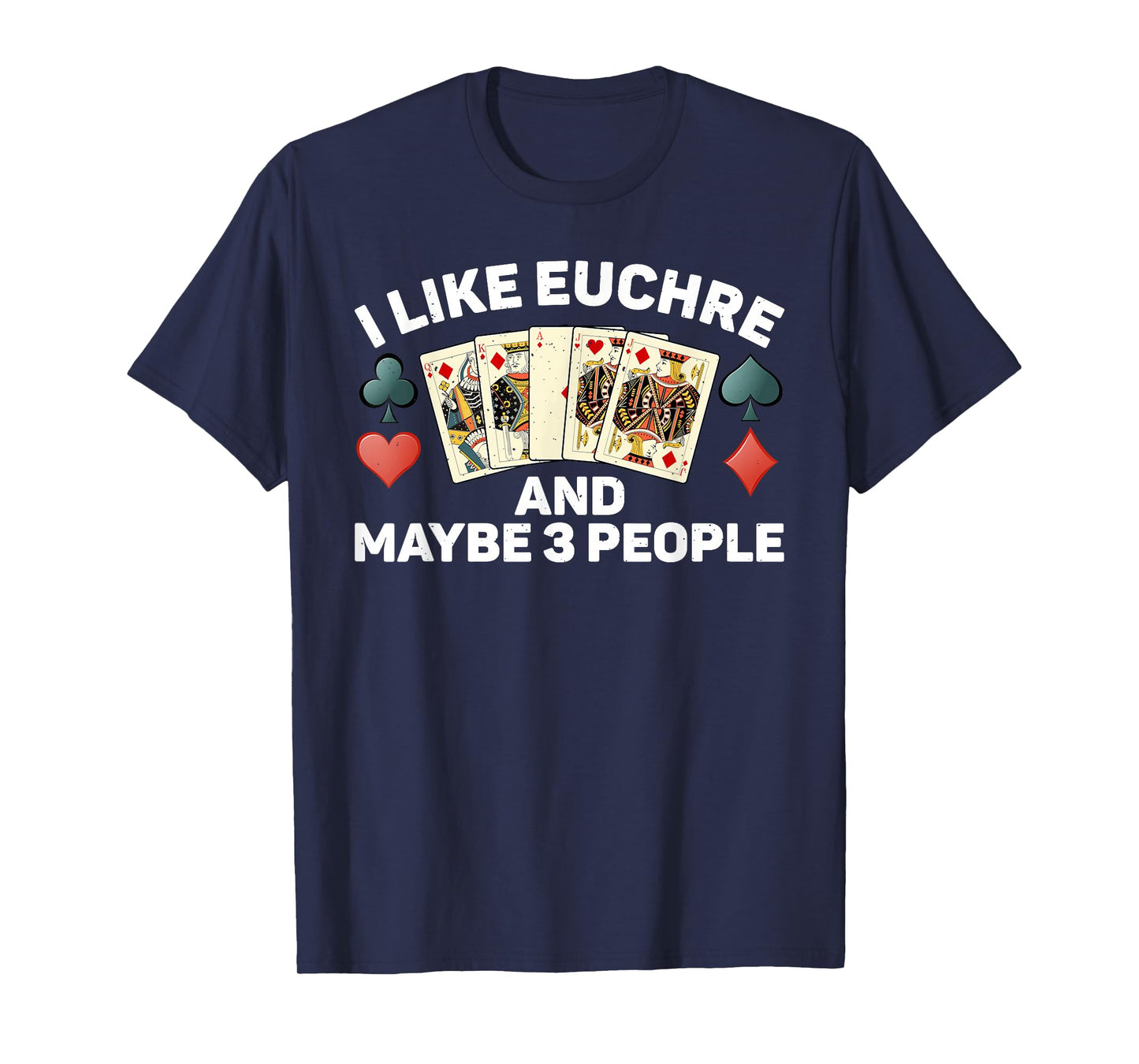Funny Euchre Art for Men Women Kids Card Game Euchre Lover T-Shirt