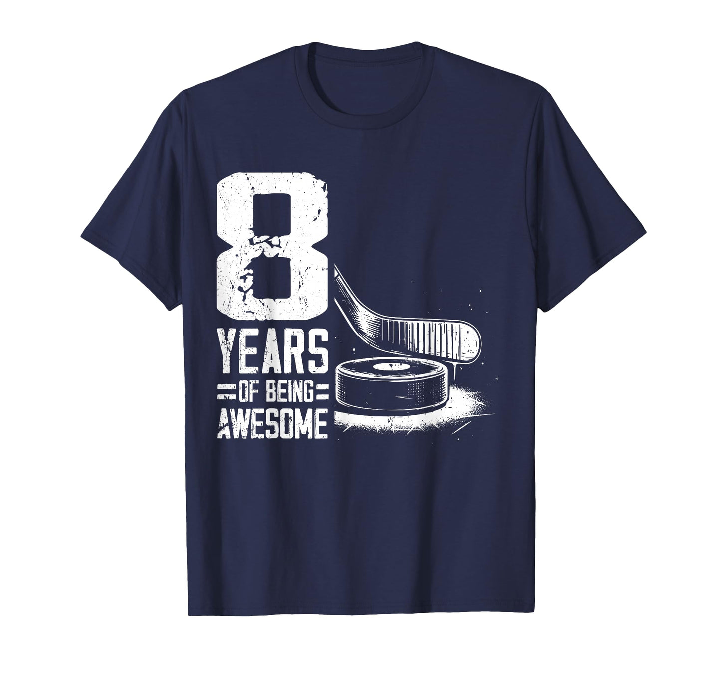 8th Birthday Boys Icehockey Player Ice Hockey 8 Years Old T-Shirt