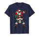 Funny Scottish Santa Bagpipes Dabbing Christmas Holiday Kids T-Shirt