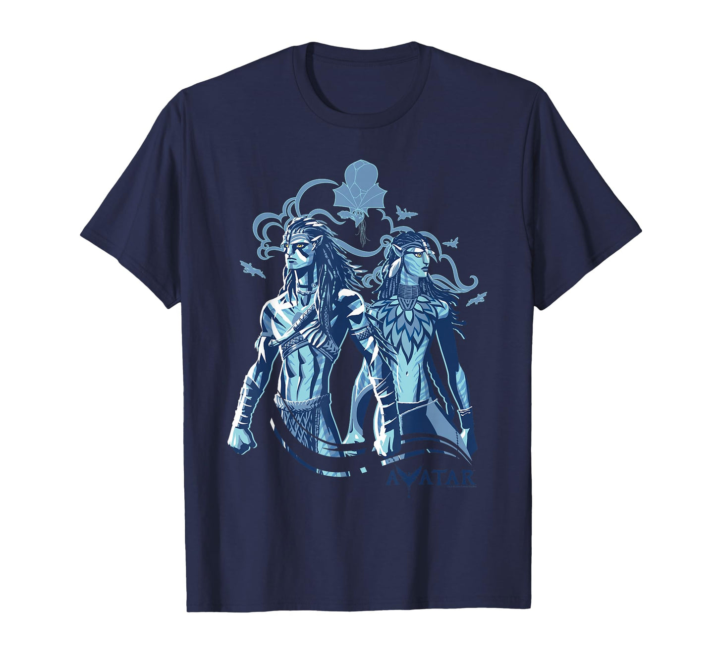 Avatar: Fire and Ash Jake Sully and Neytiri Stand Together T-Shirt