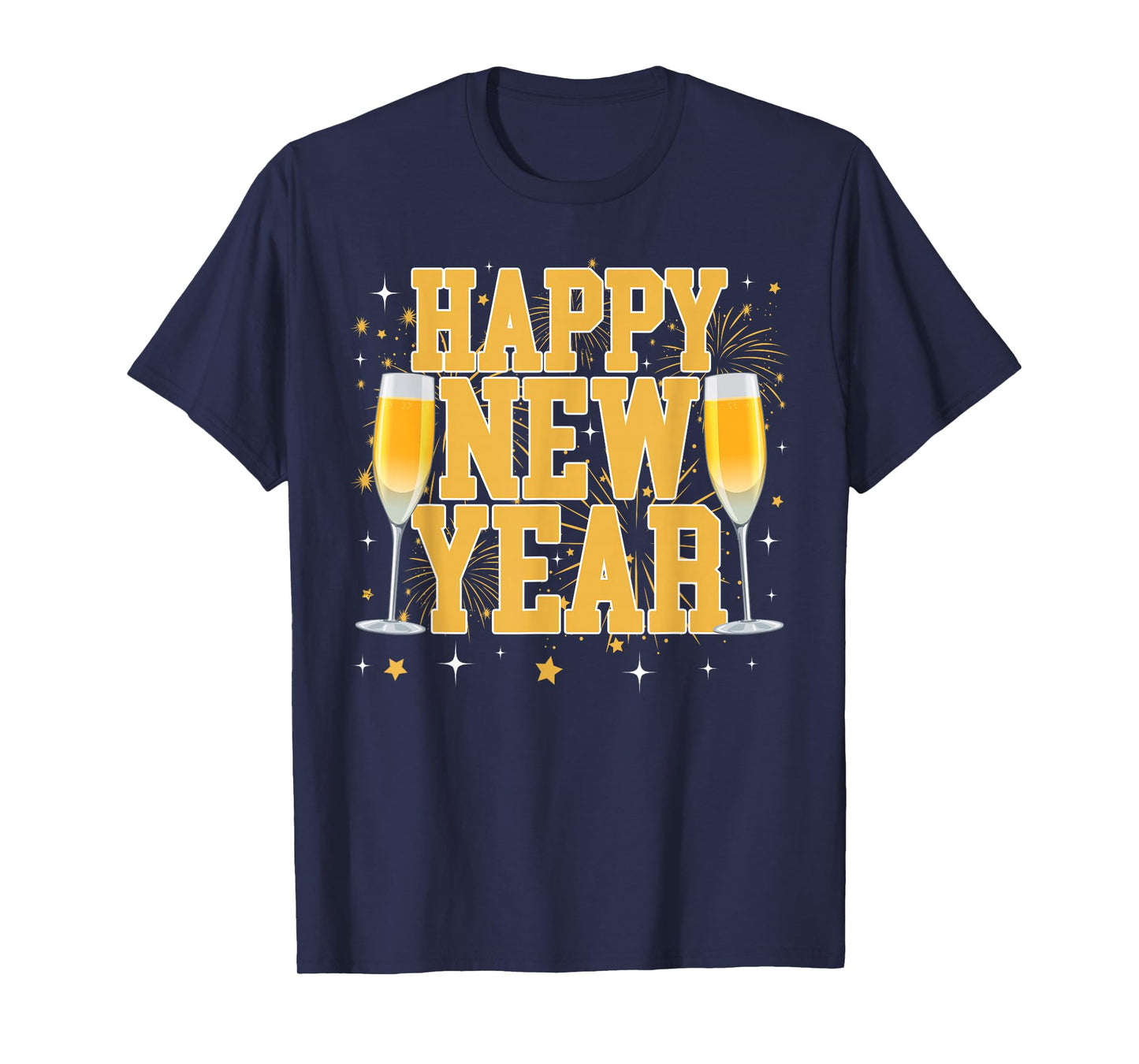 Happy New Year 2026 Coquette Bow Champagne New Years Eve T-Shirt
