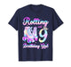 Kids Rolling Into 9 Roller Skating 9th Birthday Girls Party T-Shirt