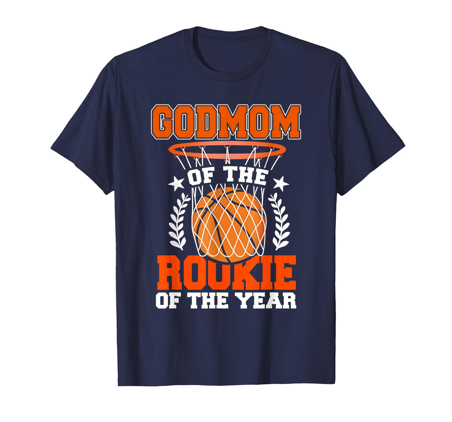 GodMom of Rookie 1st Basketball Bday Theme Matching T-Shirt