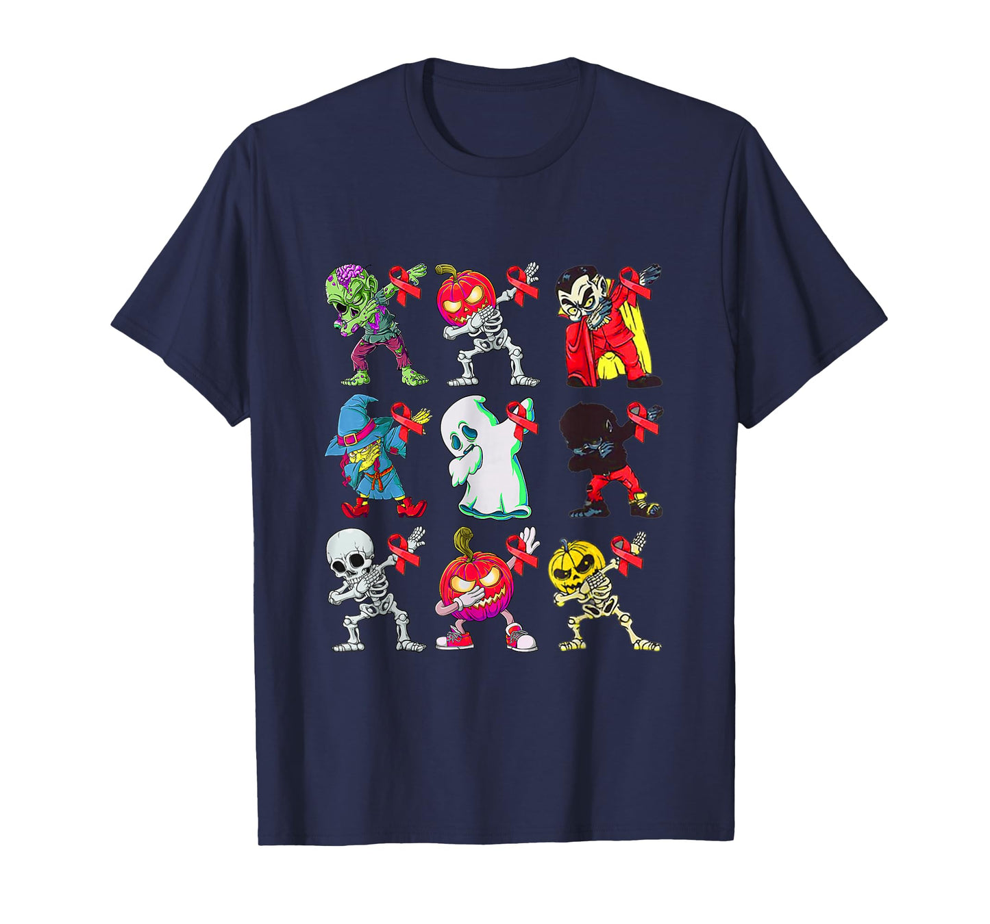 in October We Wear Red for Red Ribbon Week Halloween T-Shirt