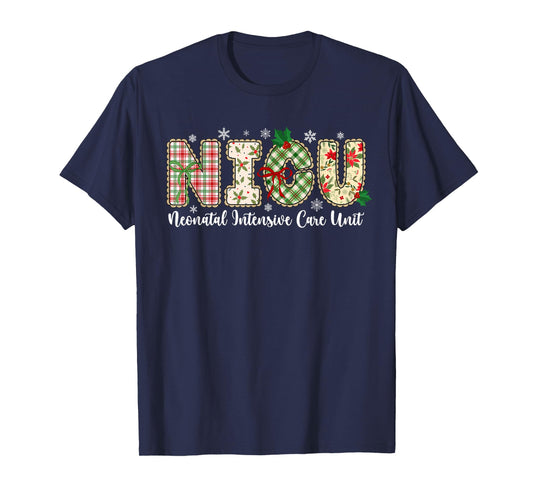 NICU Christmas Neonatal Intensive Care Unit Xmas Coquette T-Shirt