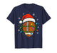 American Football Christmas Santa Men Boy Kids T-Shirt
