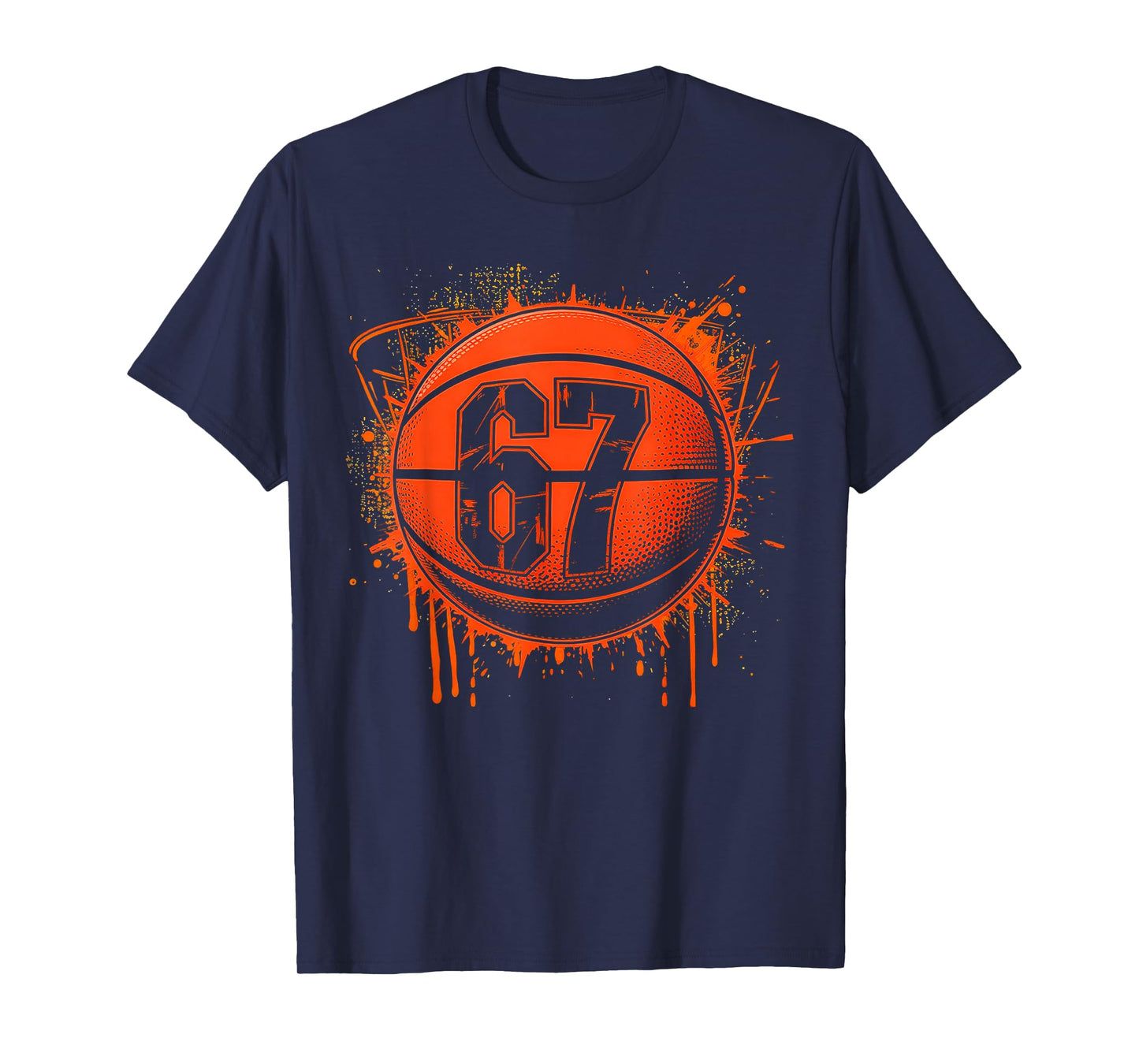 Basketball 67 Six Seven Alpha Slang 6 7 Meme T-Shirt