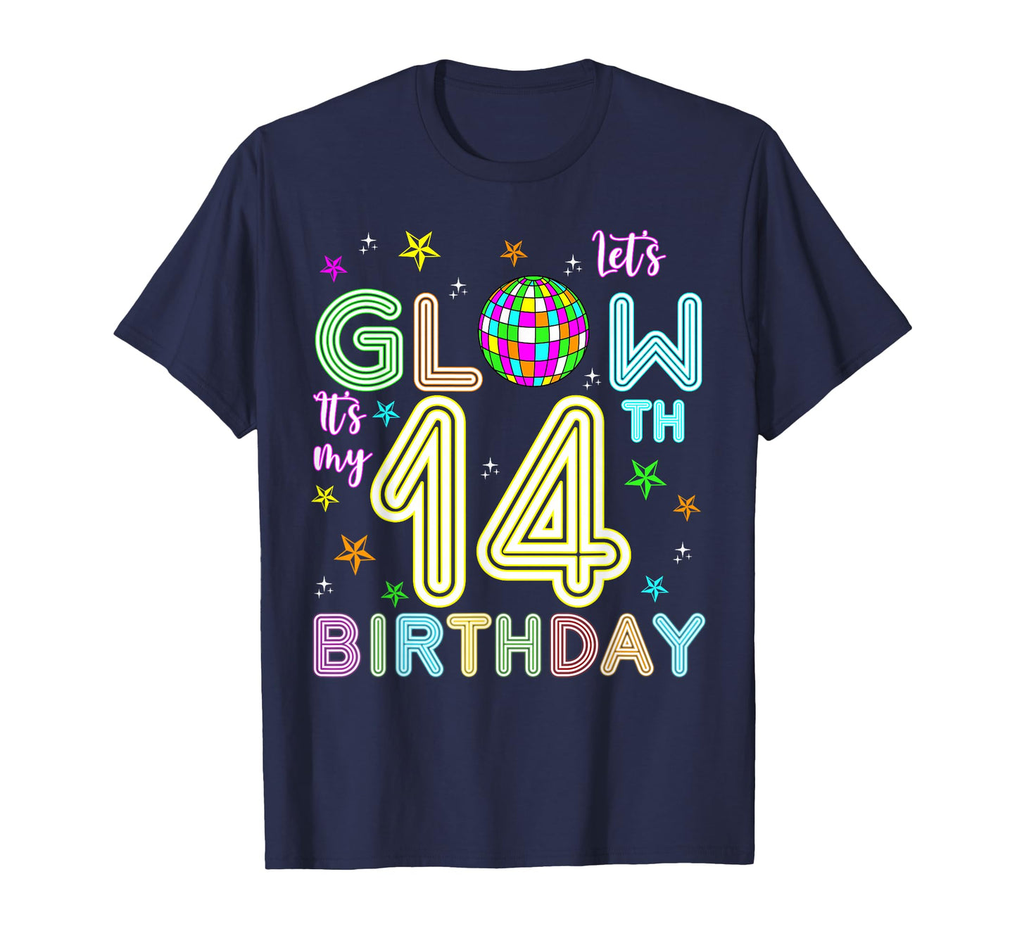It's My 14th Birthday Glowing 80s 14 Year Old T-Shirt
