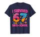 I Survived 67 Days of School Funny Meme Teachers Students T-Shirt