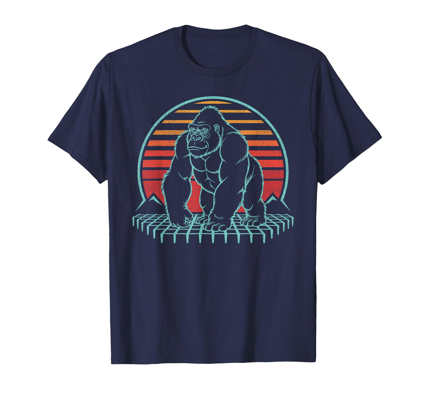 Gorilla Silverback Lover Animal Retro Vintage 80s T-Shirt
