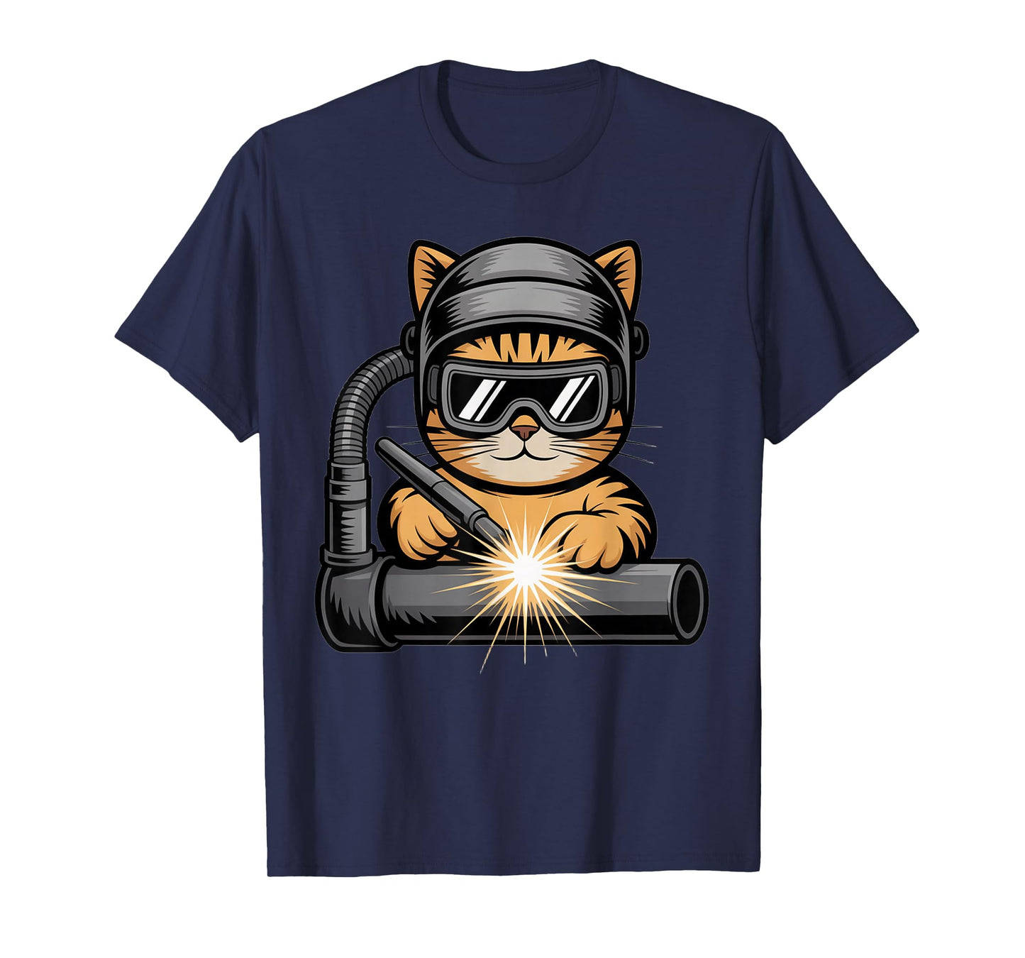 Cat Welder Graphic Welding Cat Design for Welders T-Shirt