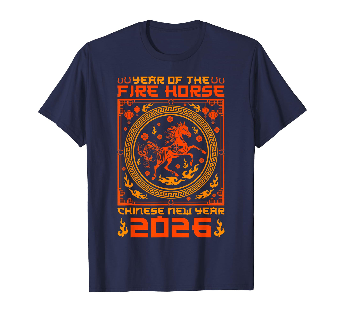 Year of The Fire Horse Chinese New Year 2026 Decorations T-Shirt