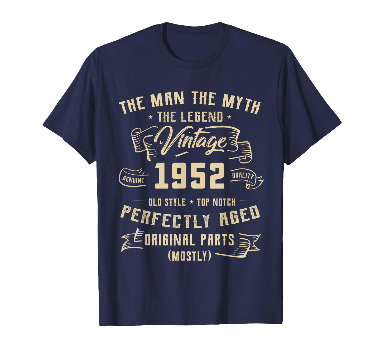 74th Birthday Gift Man Myth Legend 1952 74 for Years Old T-Shirt