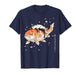 Japanese Cherry Blossom Cat Koi Nap Art Funny T-Shirt