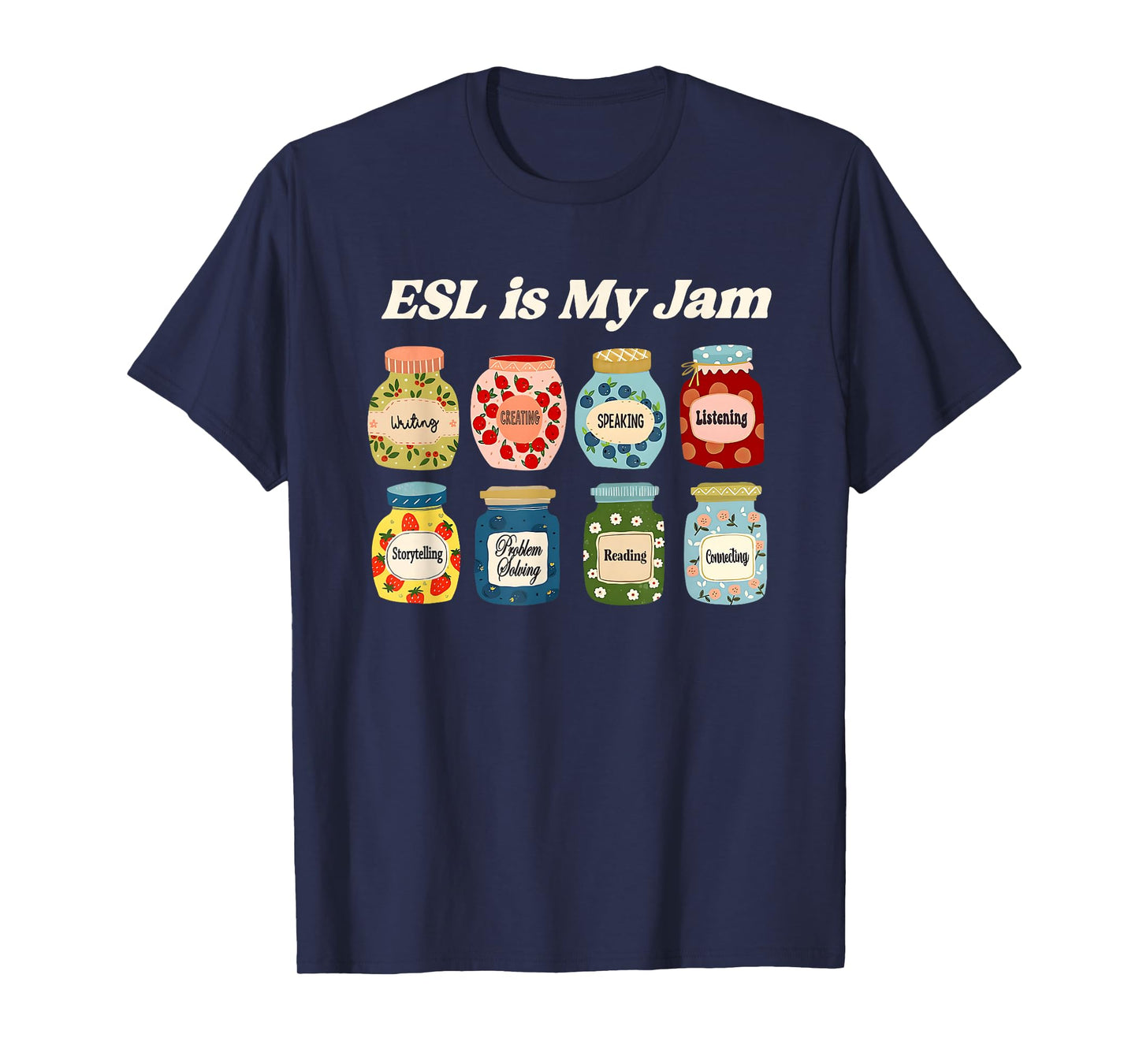 ESL is My Jam English Teacher Christmas Ell ELD EL Ela T-Shirt