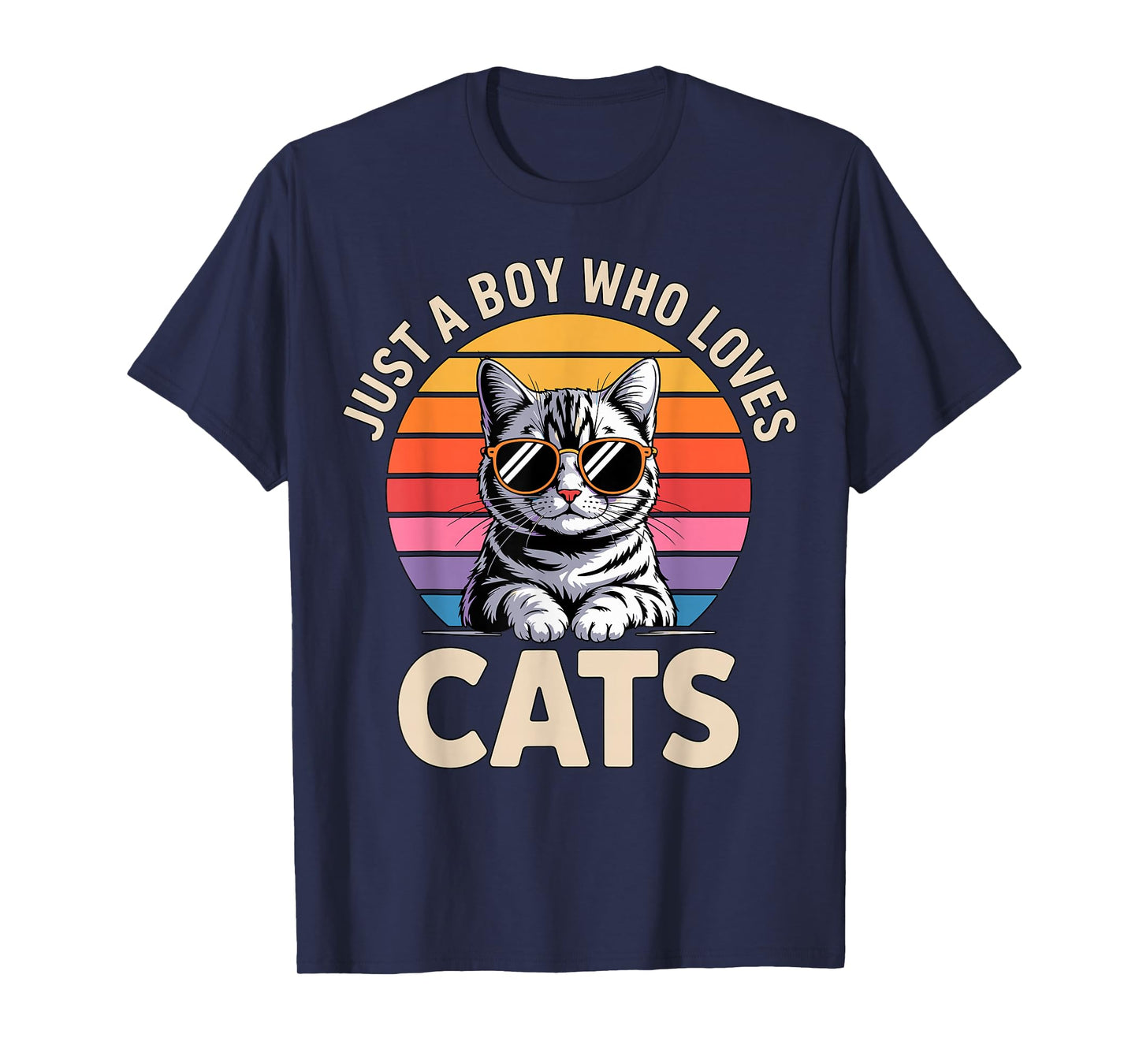 Just a Boy Who Loves Cats T-Shirt