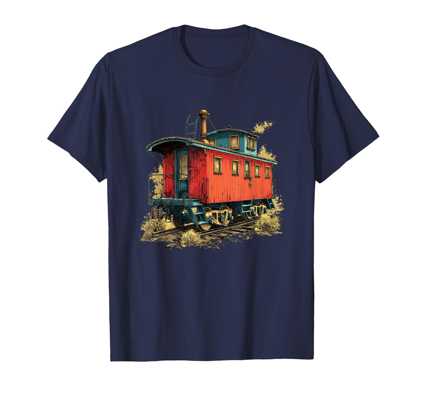 Nice Caboose Graphic for Railroad Lovers T-Shirt