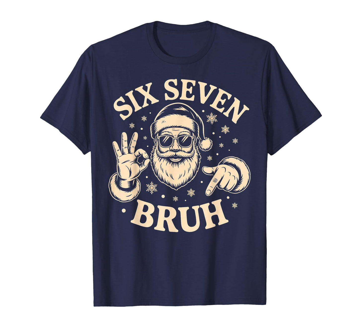 Bruh 67 Christmas Santa Six Seven 6 7 Christmas T-Shirt