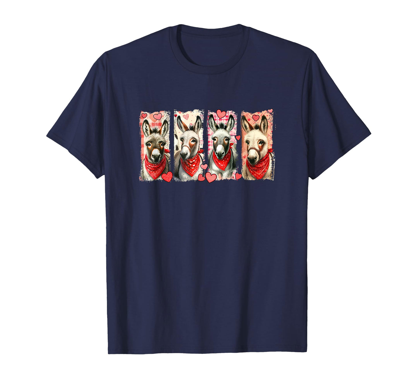 Donkeys Collection Valentine Colorful Costume Farmer Kids T-Shirt