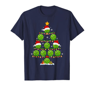 Pickleball Christmas Tree Funny Holiday Pickleball Lover T-Shirt