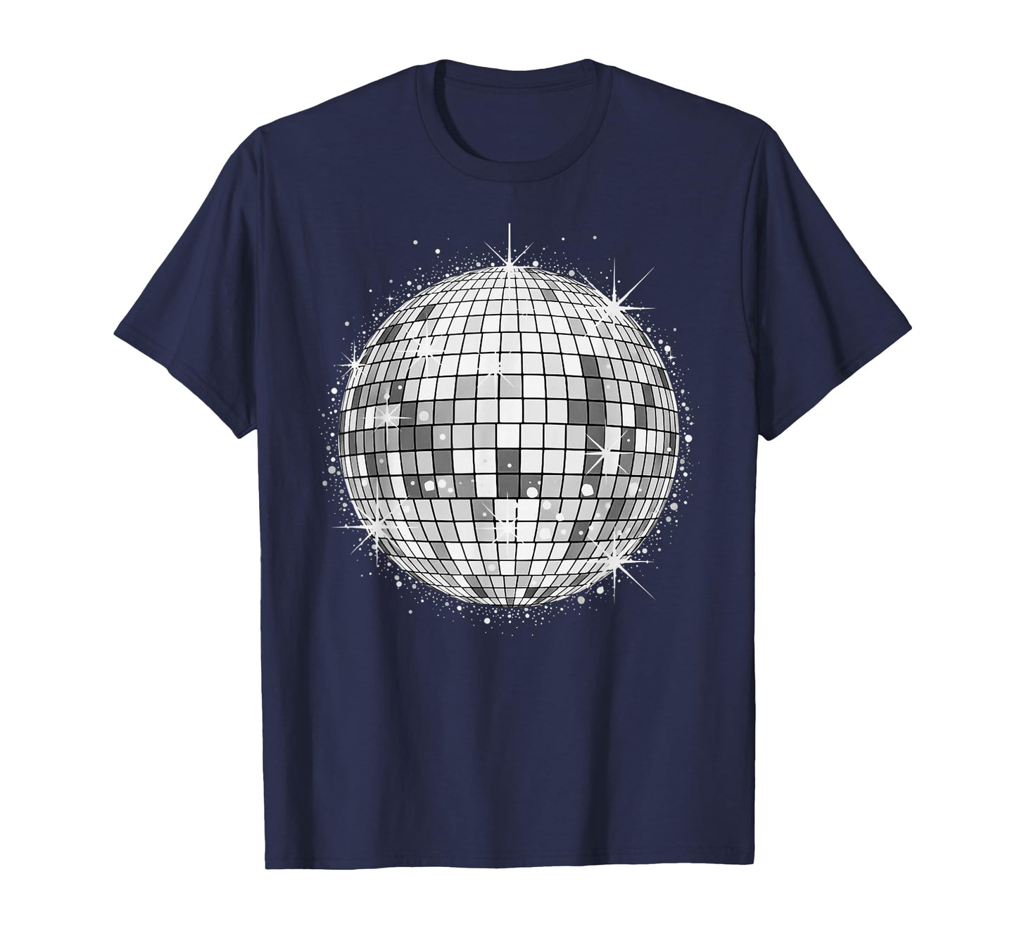Disco Ball Party Print T-Shirt