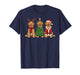 Retro Christmas Golden Retriever Santa Reindeer Dog Lover T-Shirt