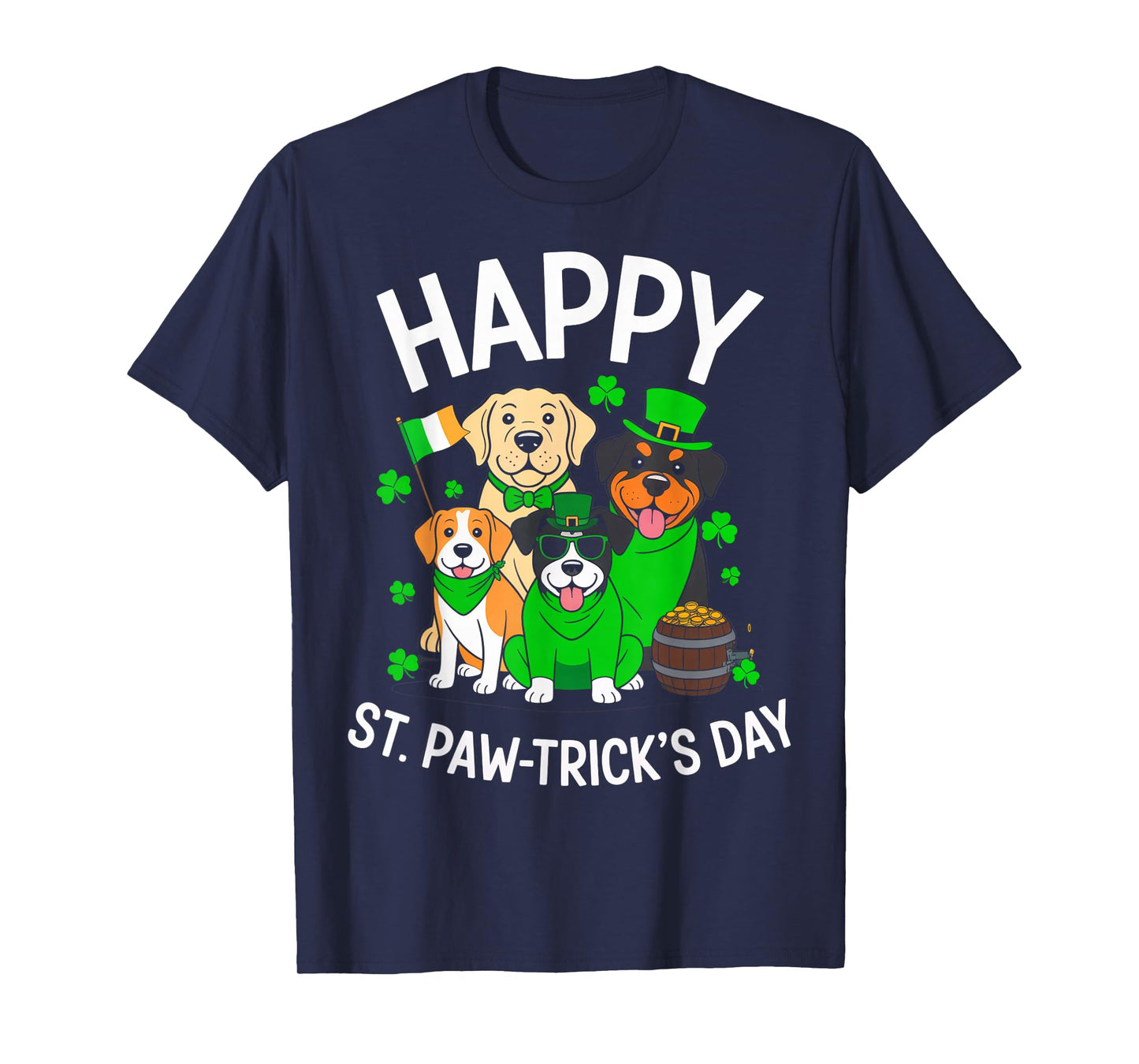 Happy St Pawtricks Day Dog St Patricks Day T-Shirt