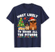 Capybara Most Likely to Drink All The Pitorro Funny Xmas T-Shirt