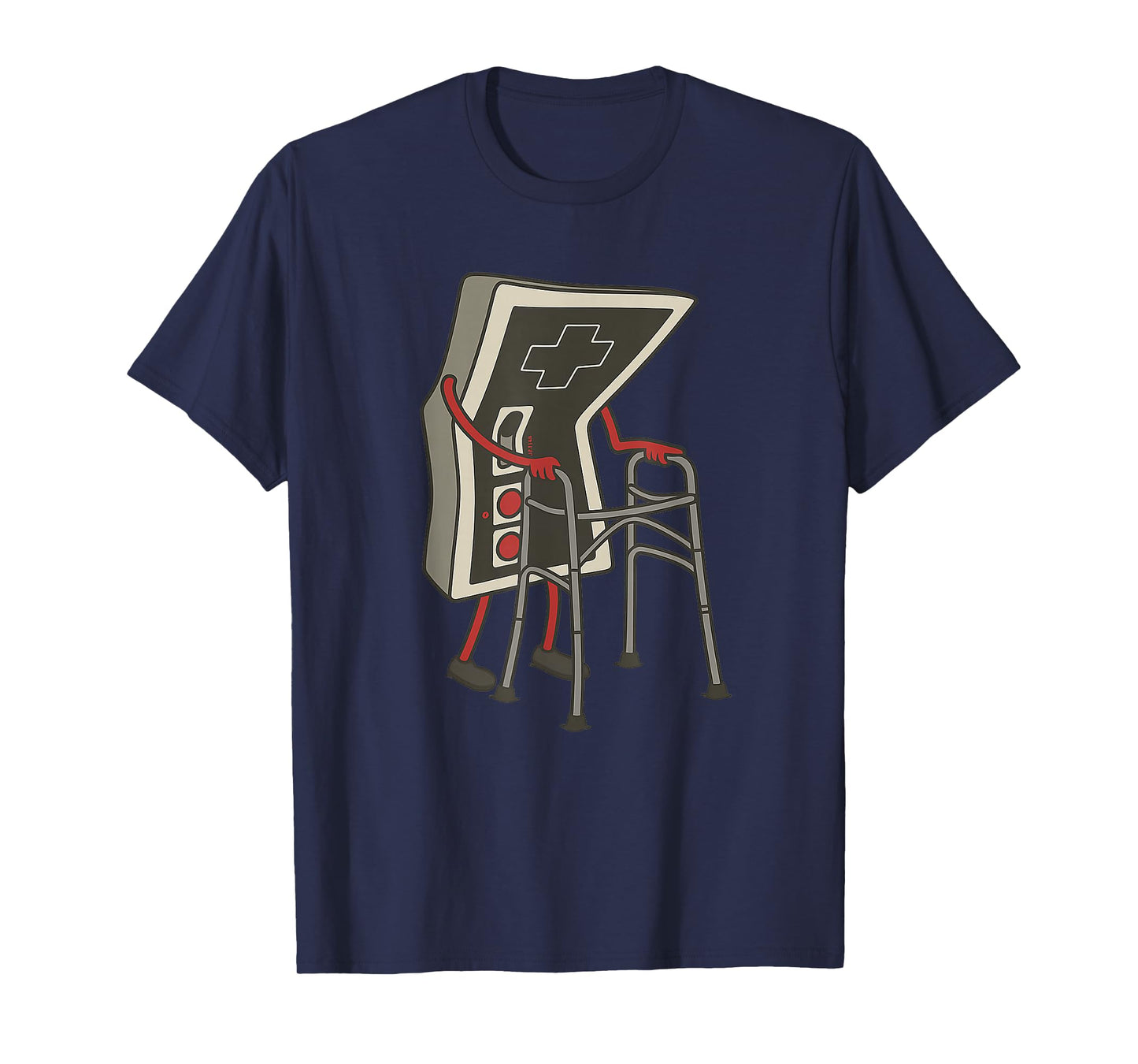 Retro Gaming Controller Old Gamer with Walker Funny T-Shirt