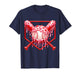 Valentines Day Baseball Boys Ice Cream Drip Heart Youth Kids T-Shirt