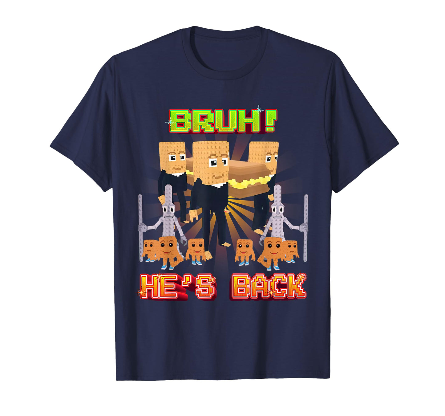 Bruh Sahur Coming Back Funny Brainrot for Boys Kids Teens T-Shirt