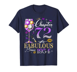 Chapter 72 Fabulous Since 1954 72nd Birthday Women Girls T-Shirt