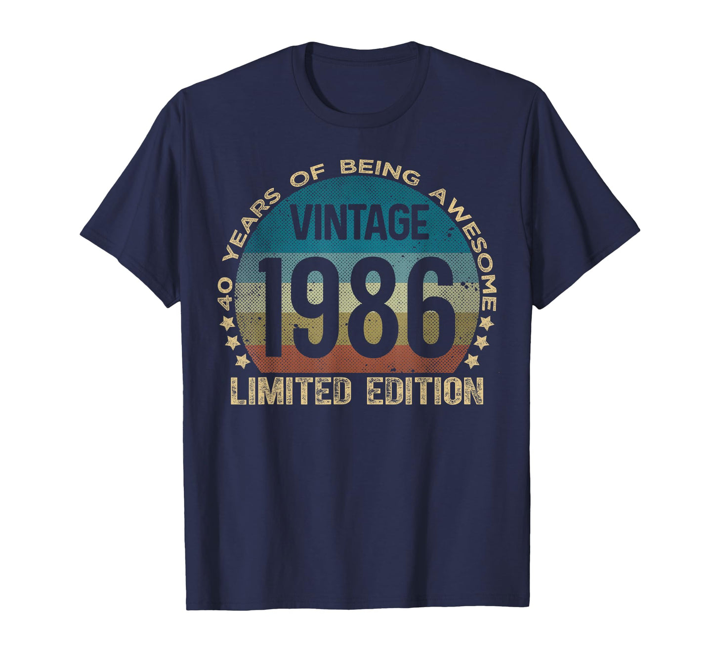 40 Year Old Gifts Vintage 1986 Limited Edition 40th Birthday T-Shirt